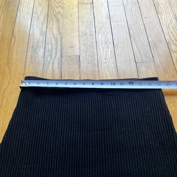 VIVIENNE TAM Size PM Black Ribbed Sweater Pencil Skirt - Picture 7 of 11